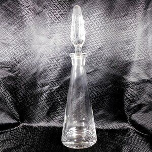 Unusual Tall Clear Crystal Decanter # 21843
